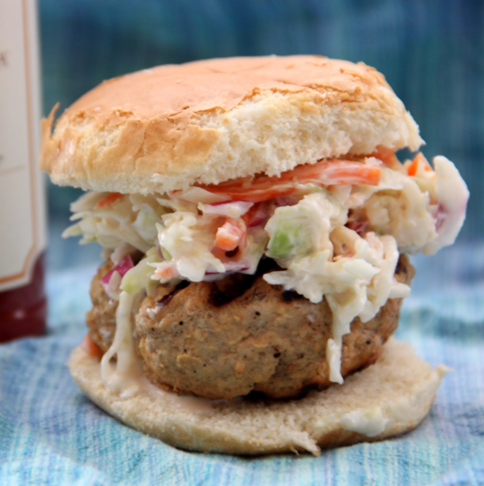 Weeknight Dinner: Spicy Chicken l'Orange Burgers with Asian Slaw